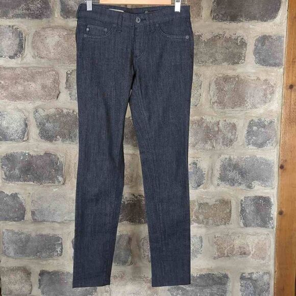 AG Adriano Goldschmied The Jegging Super Skinny fit gray twill pants size 27R - Picture 1 of 12